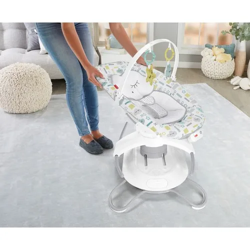 Fisher Price 2-in-1 Sleeping Companion Bouncer and Auto Swing GWD46 with Fisher-Price Smart Connect