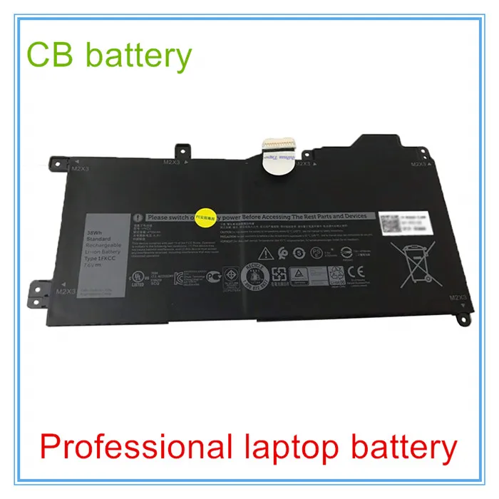 

Original quality 7.6V 4750mAh 1FKCC 09NTKM Laptop Battery For Notebook computer