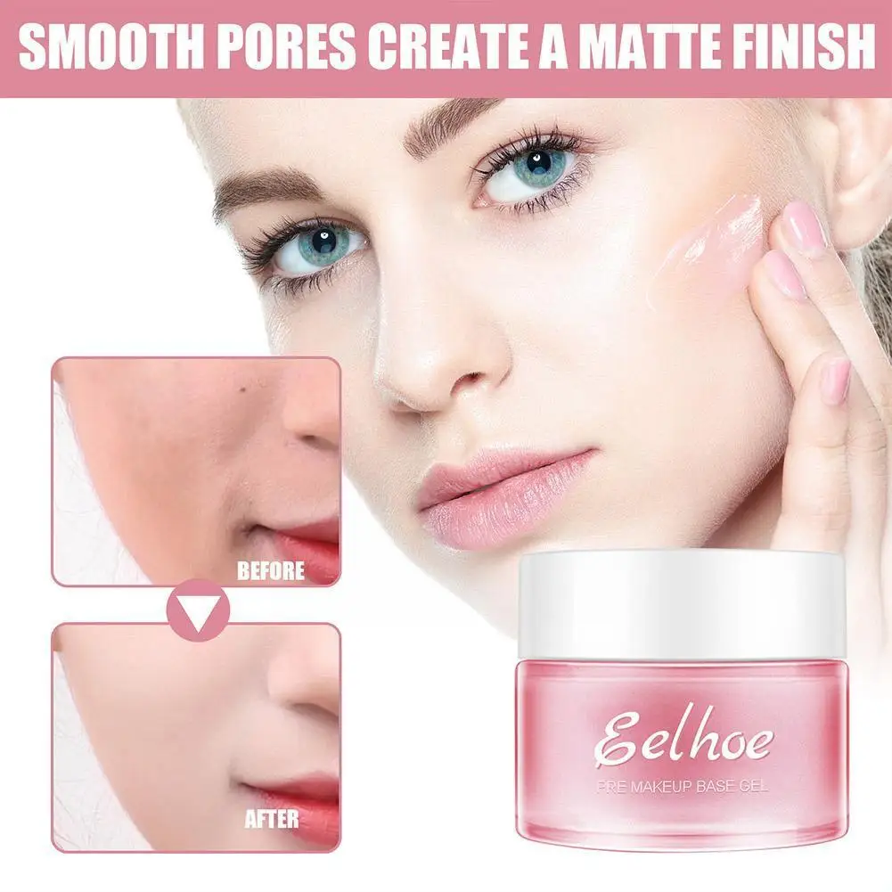 Nova base de poros gel creme invisível poro rosto primer hunmui óleo-controle matte poro base creme suave fazer gel maquiagem primer u c2k4