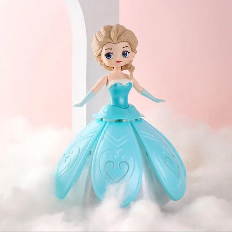 Disney Princess Frozen Electric Dancing Toys Elsa Anna Doll Snow White Sofia Action Figure Rotating Projection Light Music Toy