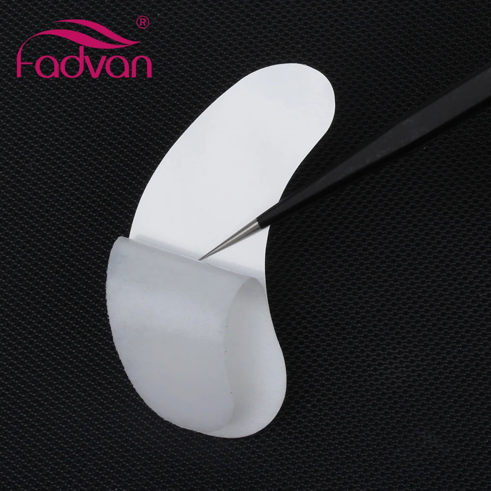 Fadvan Under Eye Pads for Professional Lash Building Lint Free Gel Paper Eyelash Patches 50/100 Pairs False Lashes Grafting Tool