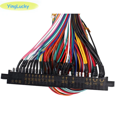 Imagen 2 del producto Jamma-cable de Arcade de 28 pines, arnés de cables de longitud, conector de botón de Joystick para tablero de caja pandora, accesorios de juego recreativo