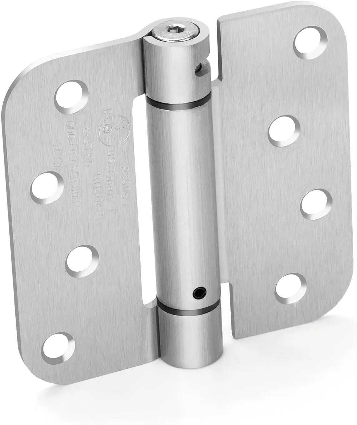 Door Hinges Satin Nickel Self-Closing Spring Door Hinges Heavy-Duty Spring Hinges for Interior and Exterior Doors, 5/8