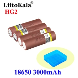 LiitoKala Lii-HG2 3000mah 18650 akumulator moc baterii wysokiej rozładowania 30A + pudełko