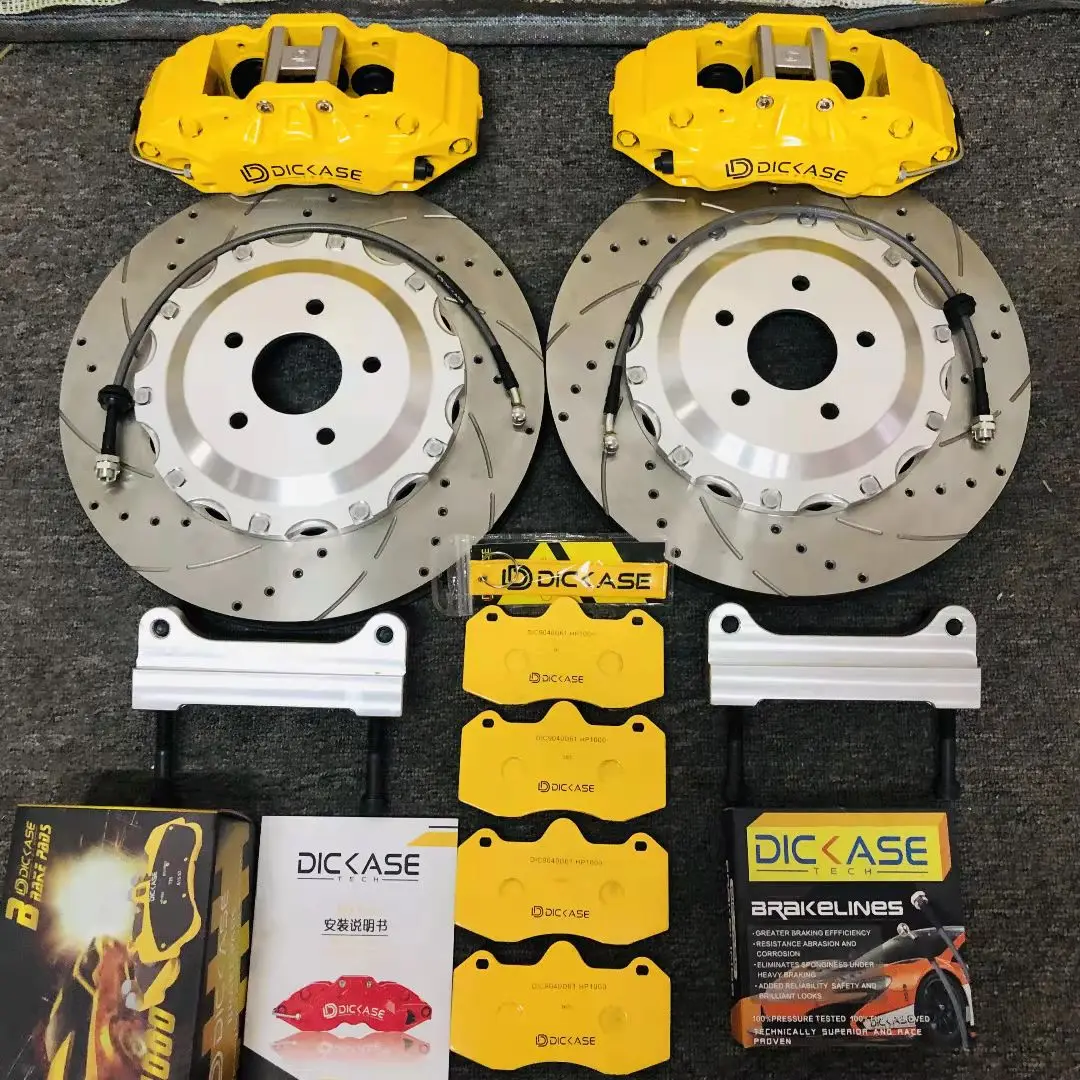 Dicase big brake kit best performance yellow A61 con disco freno da 355mm per subaru forester years 2006 18 pollici