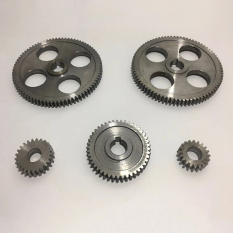 5Pcs/Set Lathe machine metal lathe CJ0618 Machine Tool Gear Metal Gears Micro-Lathe Gear Metal Cutting Gear