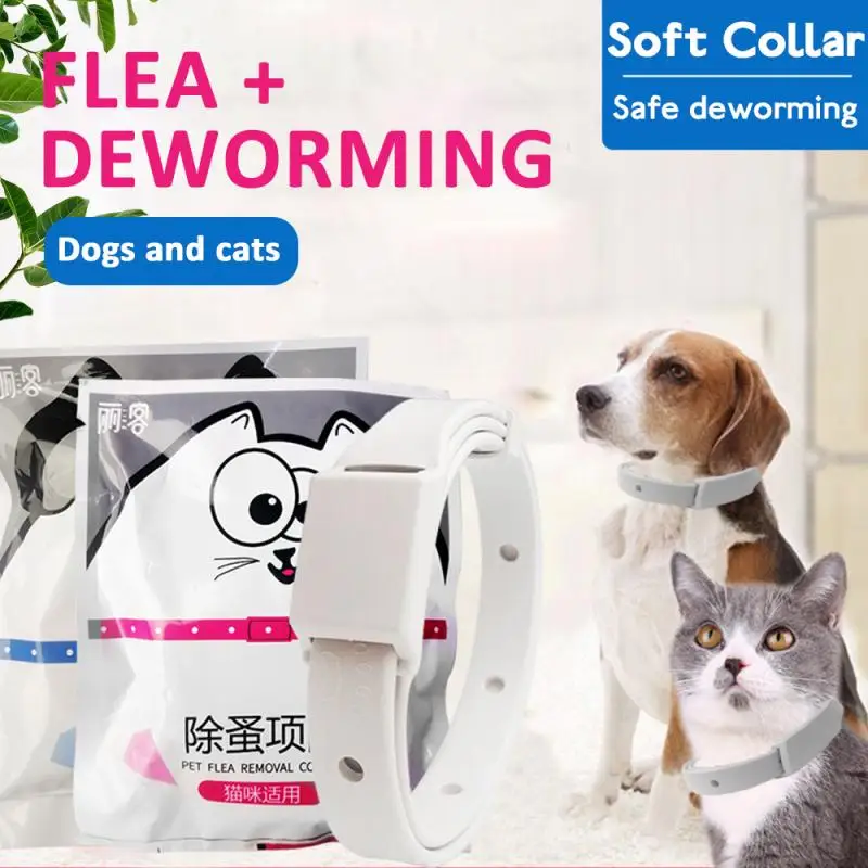 1PC Pet Flea Collar Cat Dog Anti-flea Collar Pet Vitro Deworming Collar Anti-mosquito Removes Flea And Tick Collars Pet Supplies