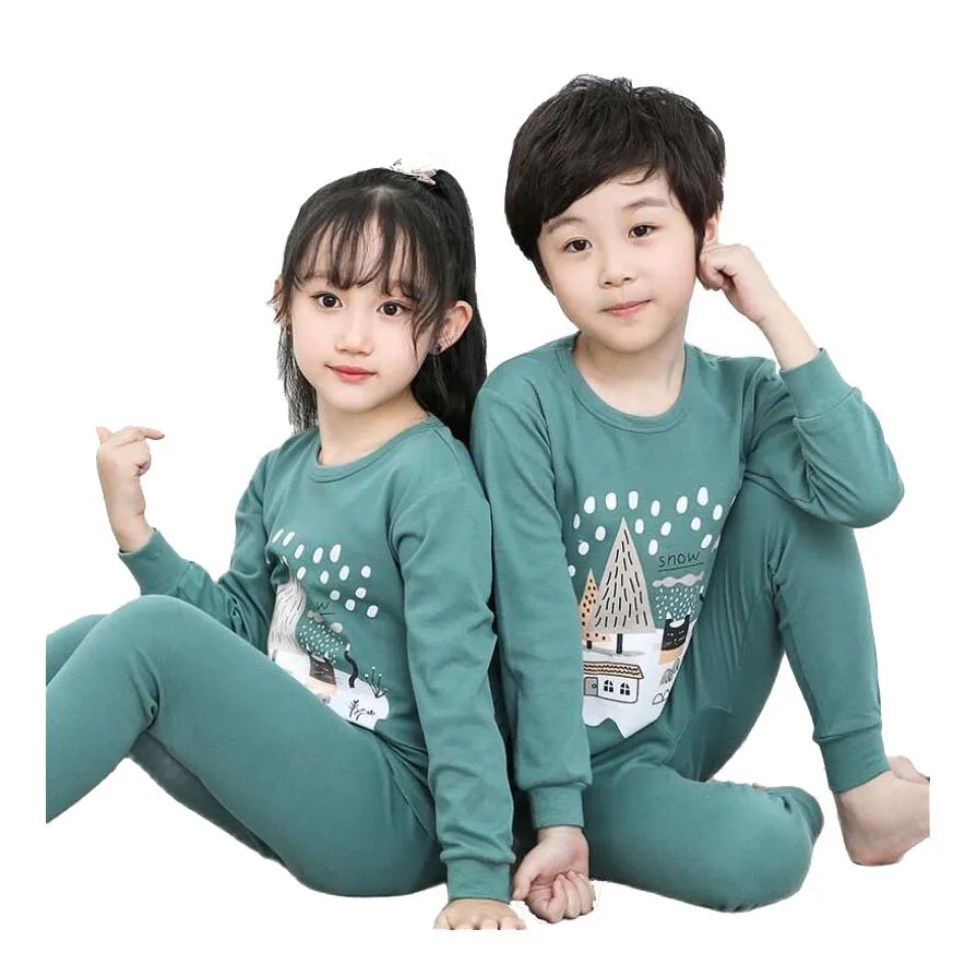 

Kids Pajamas Children Sleepwear Fabric Baby Boy Girls Pure Cotton Cartoon Pyjamas Pijamas Cotton Nightwear Homewear Clothes Sets