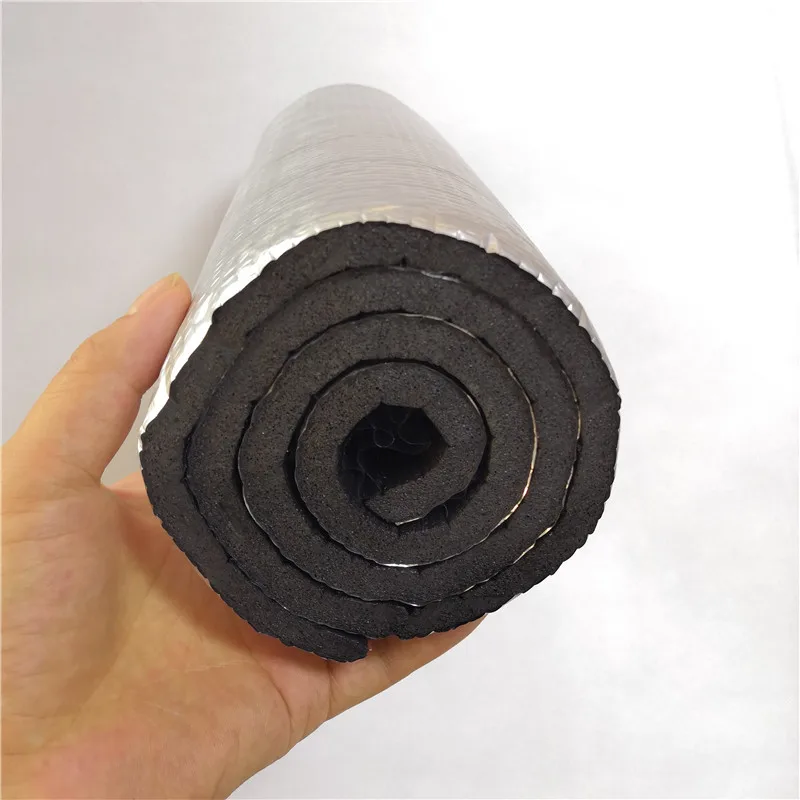 Material de isolamento à prova d'água, preservação de calor espessura 10mm, folha de alumínio em eva, isolamento acústico, largura 30,40,50cm