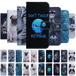 Funda de cuero con dibujos de animales para Redmi Note 6, 6A, 7, 7A, 8A, 8T, 9, 9A, 9C, 9S, 10, 10S Pro, 5G