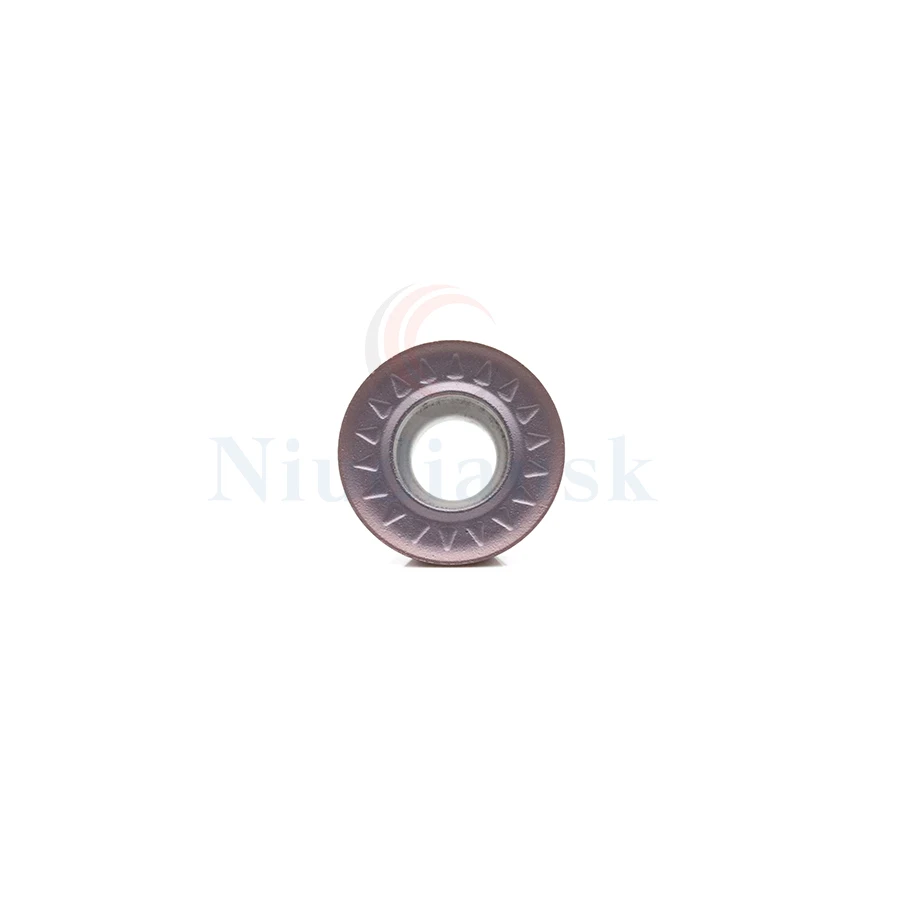 Tour CNC RPMT1204MOE-JS VP15TF, finition, lame de fraisage, carbure cimenté, inserts de fraisage à haute résistance pour acier inoxydable, 10 pièces
