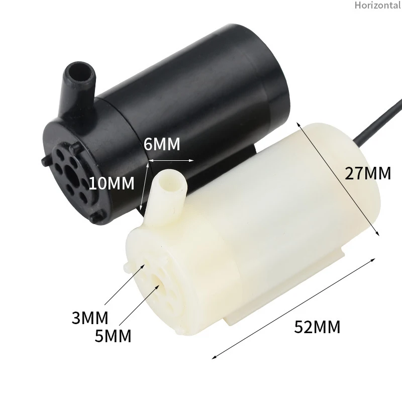 Mini pompe à moteur Submersible 12V DC, à faible bruit, pour fontaine, fleurs d'eau