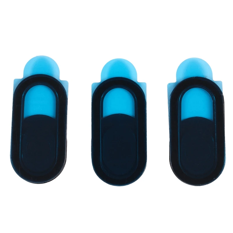 3pcs Plastic Camera Shield Stickers Notebook PC Tablet PC Mobile Anti-Hacker Peeping Protection Privacy Cover black
