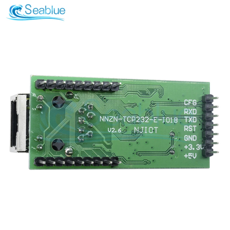 Imagem -02 - Ethernet Ttl Rs232 Série Ttl para Tcp ip Rj45 Conversor Módulo de Transmissão 3.3v ou 5v Suporte Automático Mdi Mdix Pcs