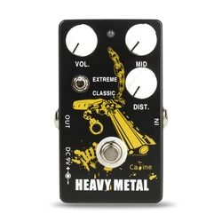 Caline-CP-77 Bounty Hunter Pedal Efeito Guitarra, Heavy Metal, High Gain Distortion, True Bypass, Acessórios de Guitarra