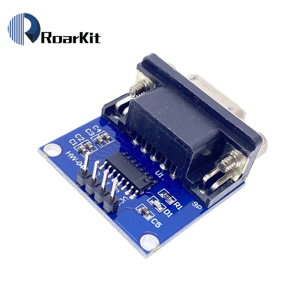 MAX3232 RS232 to TTL Serial Port Converter Module Female DB9 Connector MAX232 Flashing Board For Arduino