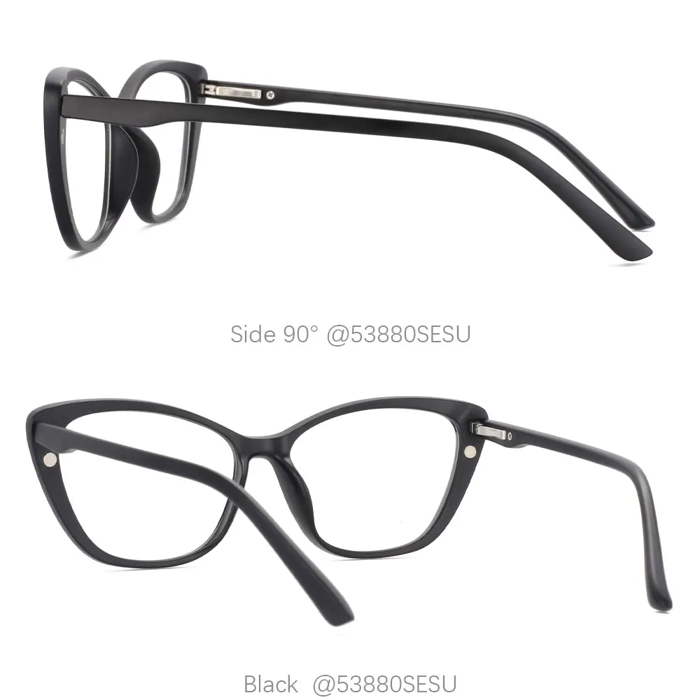 53880 Anti-Blaulicht-Brillengestelle mit 5 magnetischen Clip-Linsen und Brillentasche, polarisierte Sonnenbrille, Uv400, Vintage-Brille – Detail 5