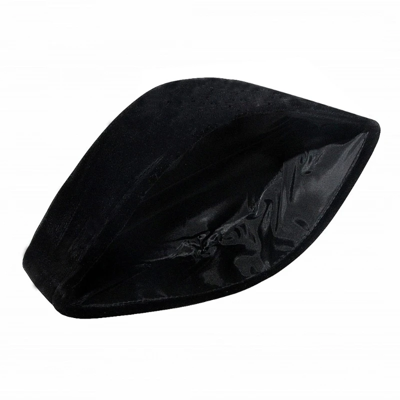 Muslim Men Velvet Black Kufi Hat Islamic Turkish Takke Prayer Cap Bonnet Turban M6CD