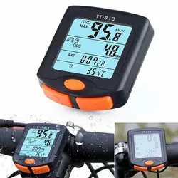 BOGEER YT-813 Bike Speed Meter Digital Bike Computer Multifunction Waterproof Sports Sensors Bicycle Computer Speedometer