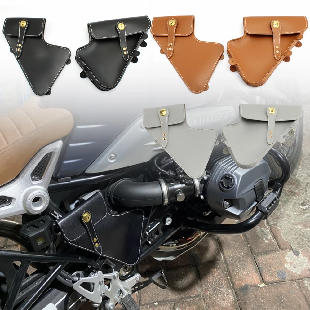 

left right Tool Placement Packet Bumper Repair Crash Bars Motorcycle Frame Bag For BMW RnineT 14-24 Pure RnineT Racer RnineT