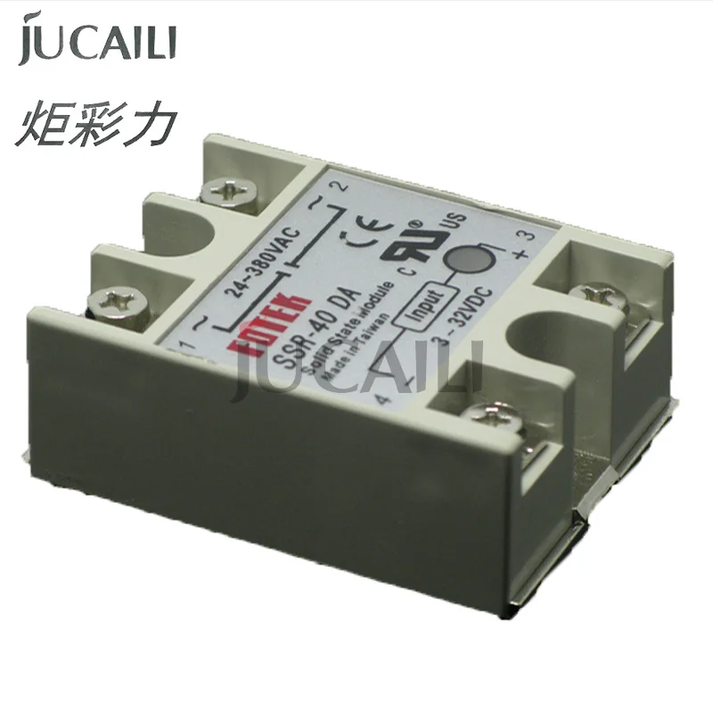 Jucaili 2PCS 대형 포맷 프린터 crystaljet 솔벤트 프린터 릴레이 (ssr-10DA/25DA/30DA/40DA)