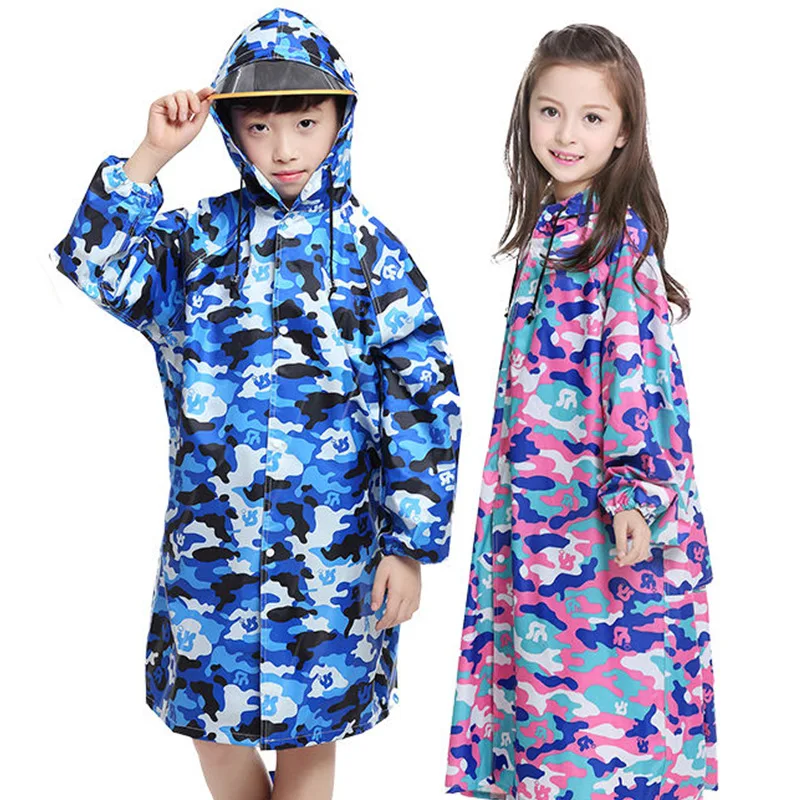 

Camouflage Rain coat Kids Rain Cloak Oxford Cloth Raincoat New Arrival Poncho