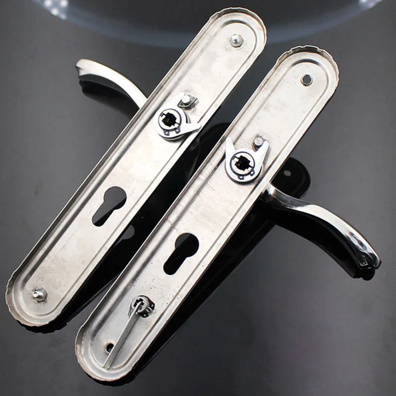 Imagem -03 - Anti-theft Mortise Door Handle Estreito Entrance Lock Largura 45 mm Aço Inoxidável