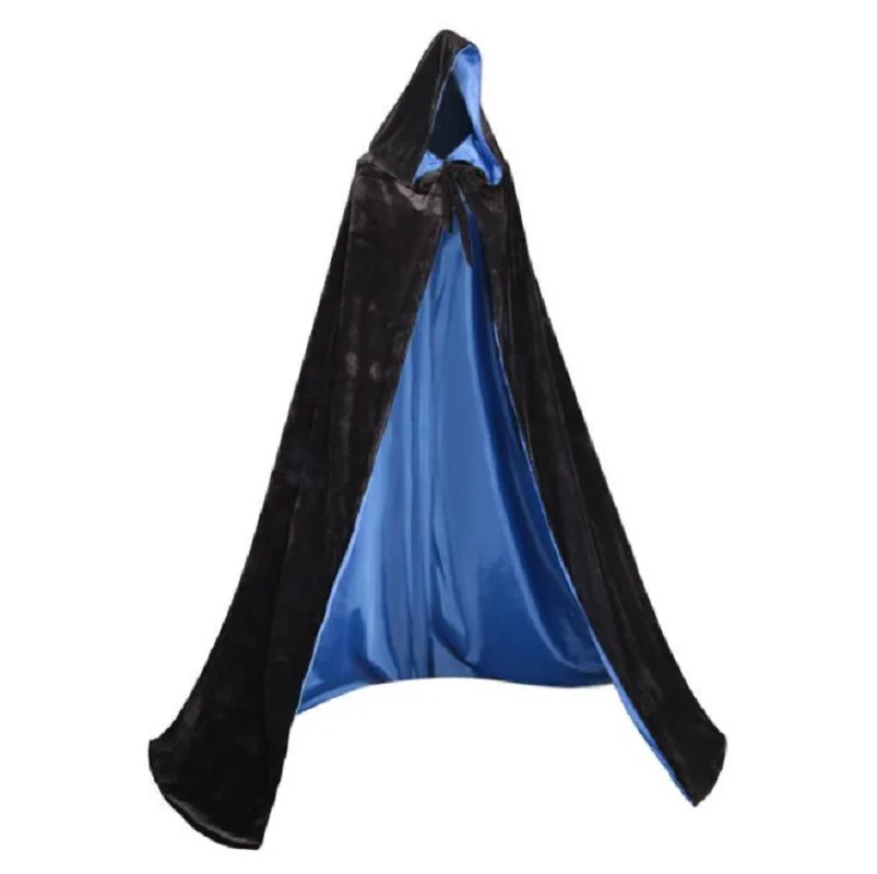 

European medieval wizards double-sided hooded cloak COSPLAY photography photo costume