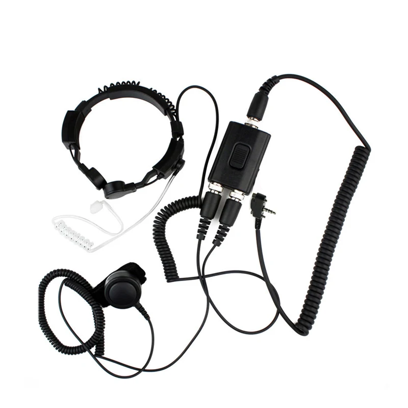 

FBI Heavy Duty Tactical Military Throat Mic Headset For Vertex EVX530 EVX531 EVX539 VX351