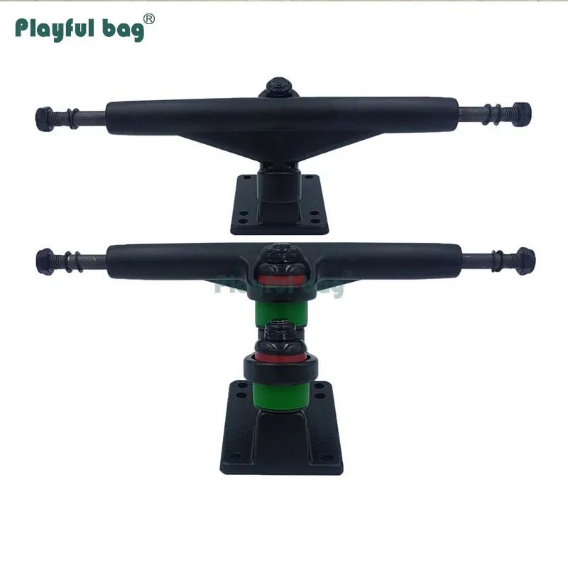 

Playful Bag 1 pair Gravity casting 7-inch skateboard trucks Durable double-layer Longboard bracket High shock absorption AMA68