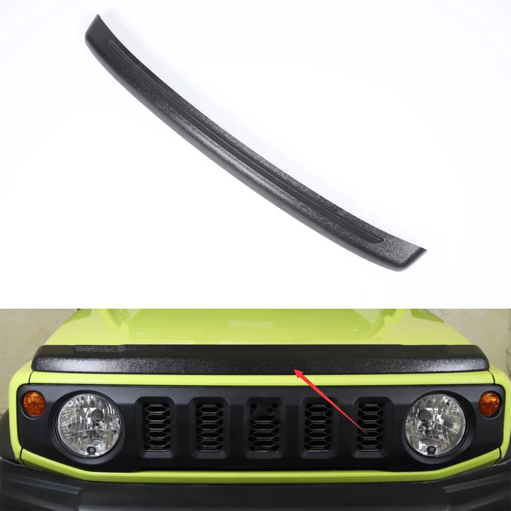 For Suzuki Jimny 2019 Up Car Front Hood Cover Sandstone Shield Protection Strip Styling New ABS Auto Molding