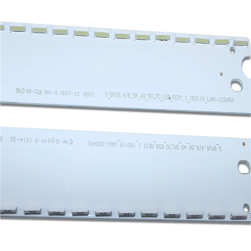 New2 pezzi/set 58LED530mm striscia di retroilluminazione a LED per Samsung 49 