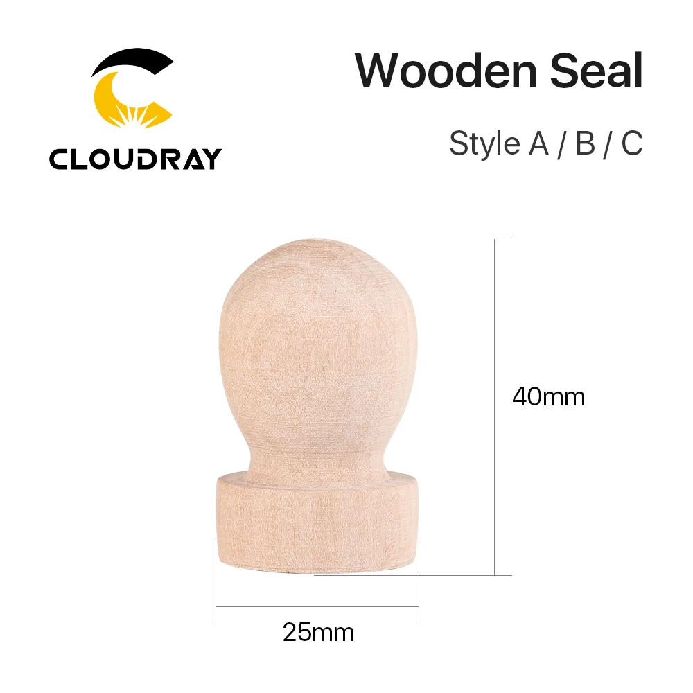 Timbre en bois Ultrarayc pour machine à graver au laser, sceau en bois, matériaux personnalisés, bricolage, CO2
