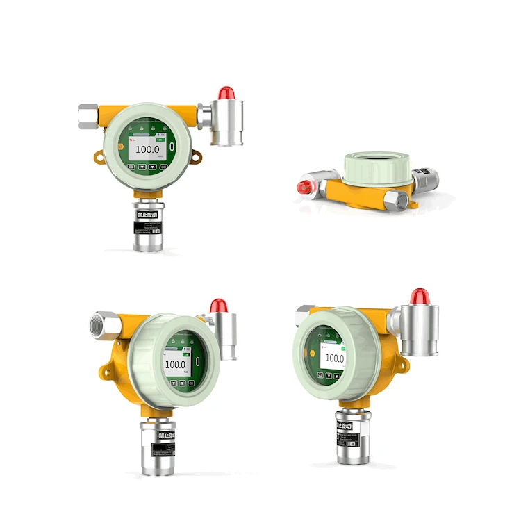 Em linha fixo ex detector de vazamento de gás combustível detector de vazamento de detecção de concentração de gás combustível instrumento de alarme de detecção de gás combustível