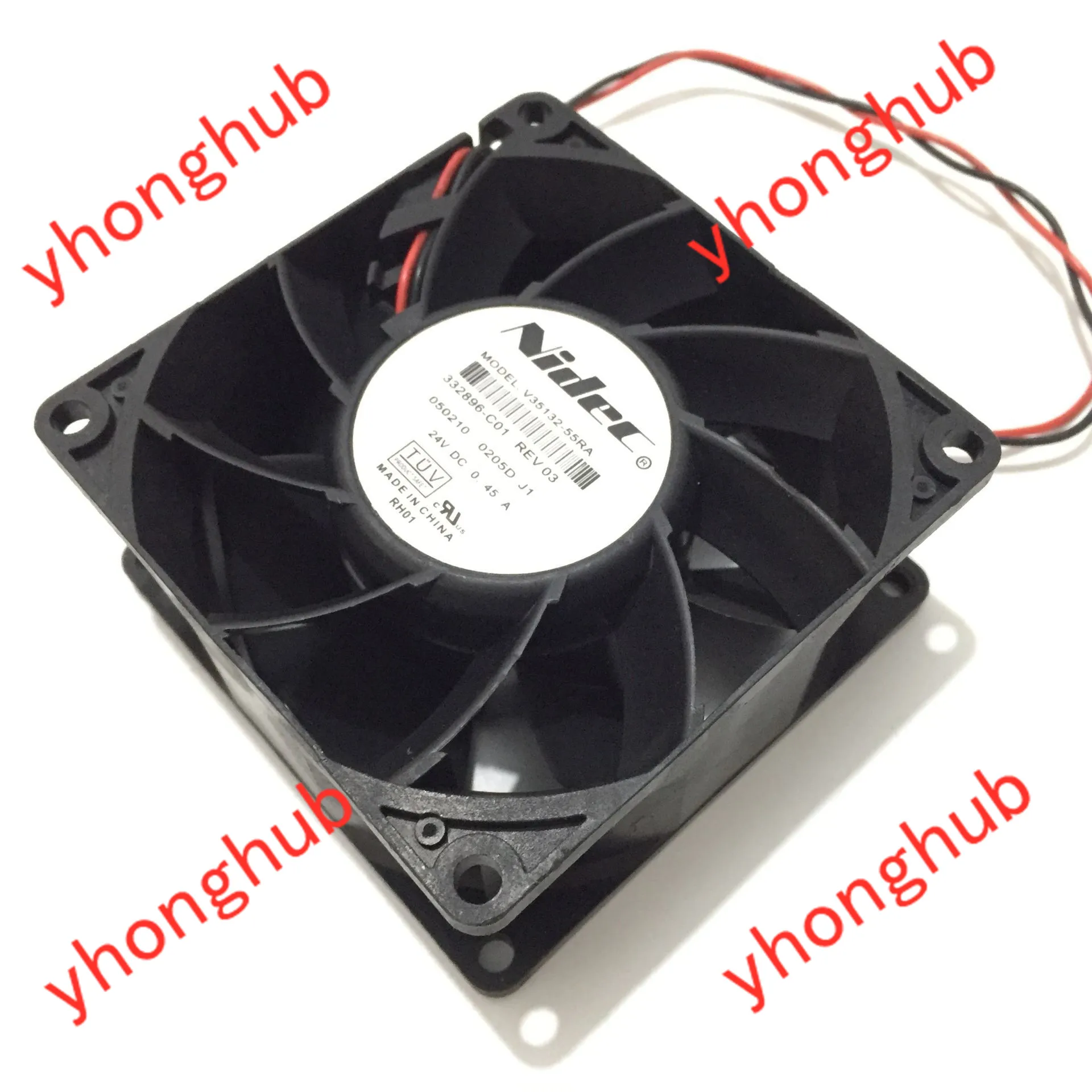 

Nidec V35132-55RA 332896-C01 DC 24V 0.45A 80x80x38mm Server Cooling Fan