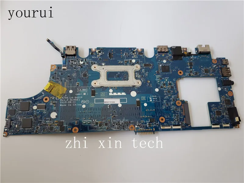 yourui For Dell Latitude E7240 Laptop motherboard Processor i3-4030u  VAZ50 LA-9431P Fully test ok