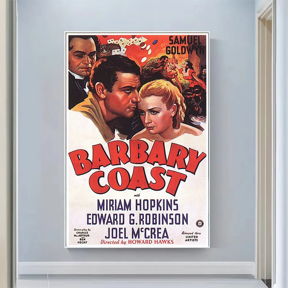 2787 Barbary Coast Vintage Classic Movie Wall Silk Cloth HD Poster Art Home Decoration Gift