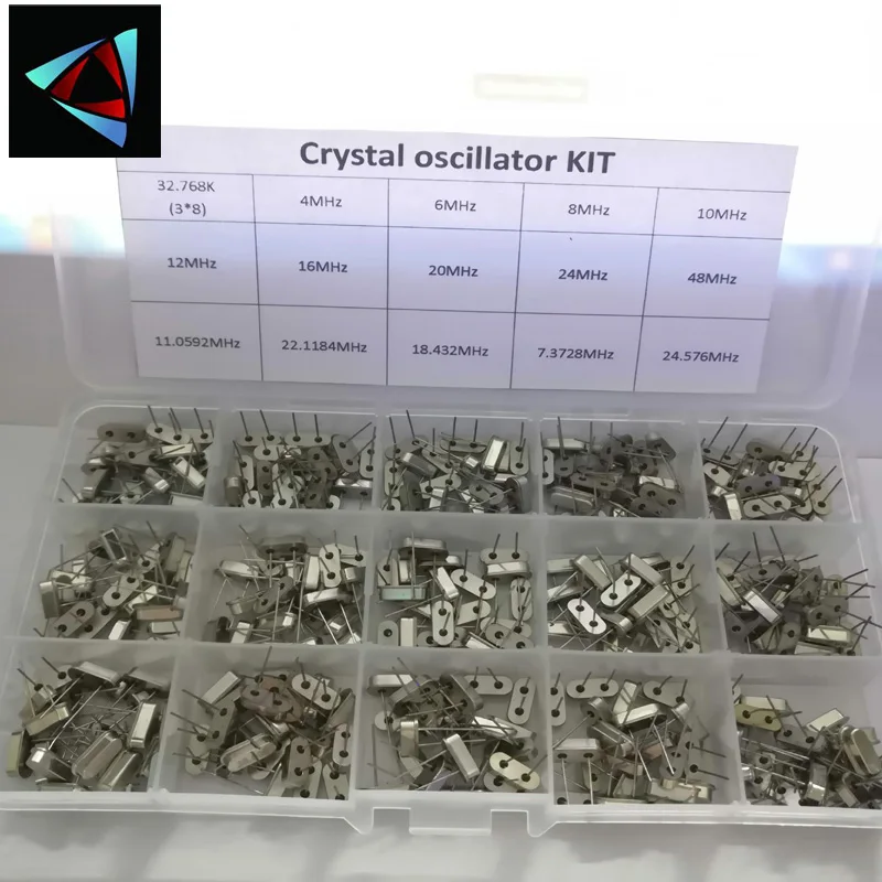 Hc-49s 15 Kinds X20Pcs Crystal Oscillator Electronic Kit Resonator Ceramic Quartz DIP 32.768 4 8 12 16 24 48 MHZ