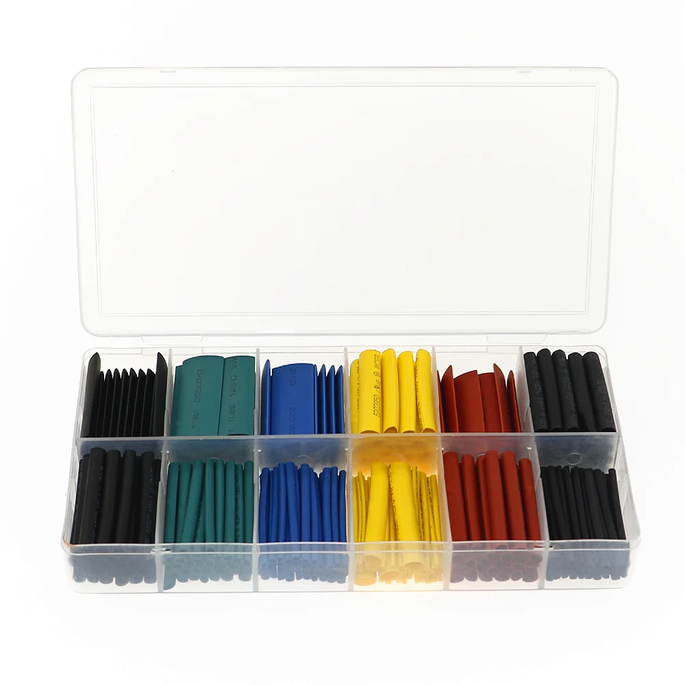 

280pcs Heat Shrink Tubing Insulation Shrinkable Tube Assortment Electronic Polyolefin Wire Cable Sleeve Kit