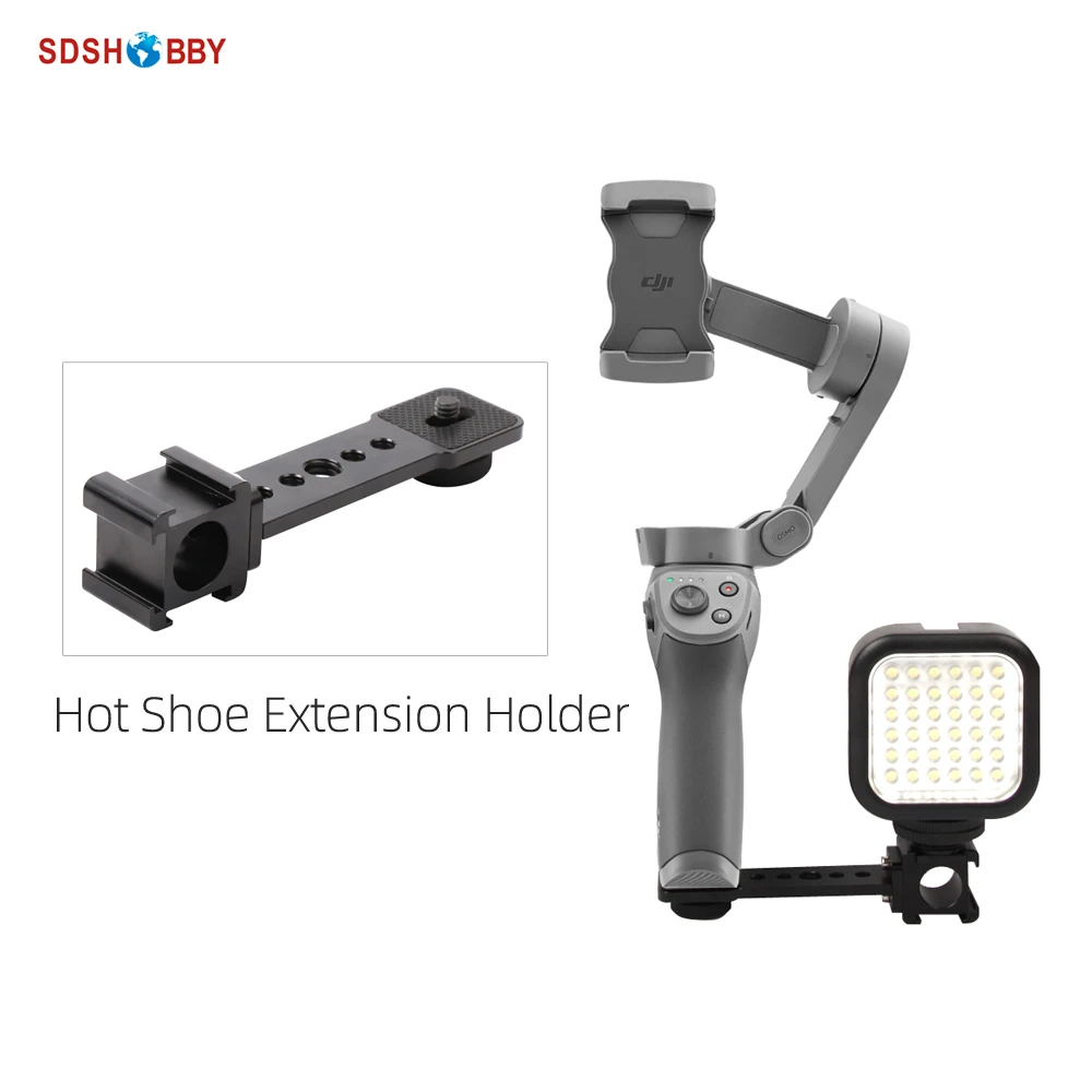 Hot Shoe Extension Kits Microphone Flash Light Holder Bracket for OM 5/OM4 SE/OSMO MOBILE 2/3/OSMO ACTION