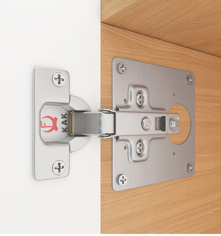 Kak Edelstahl Schrank Scharnier Reparatur platte 4-10 Pack Tür scharnier montiert Platte mit Schrauben Möbel Hardware Zubehör – Detail 21