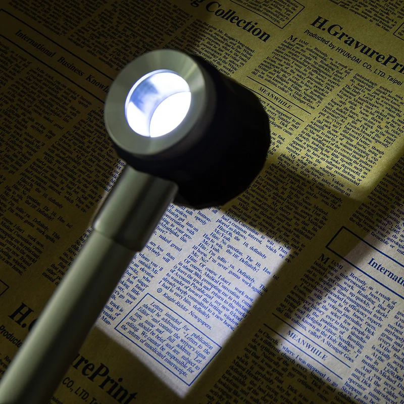 주얼리 우표 수집 독서용 휴대용 돋보기, 3 LED 조명 및 눈금 K9 광학 유리 렌즈, 10X 돋보기