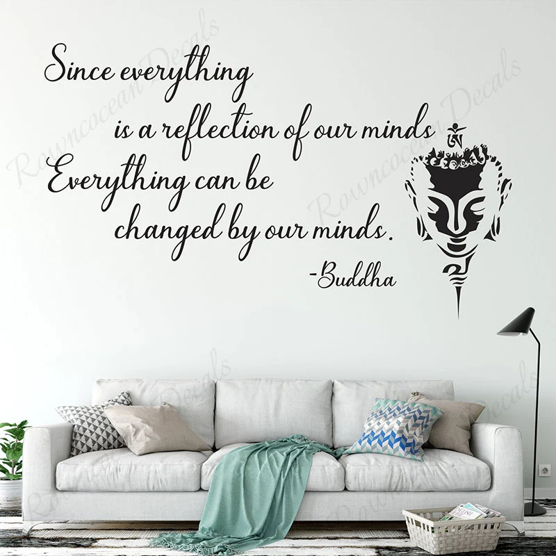 

Religious Culture Text Quote Buddha Wall Art Decal Yoga Decals Vinyl Removable Interior Home Decoration Room Bedroom Murals 3B62
