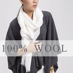 Wool Scarf Women winter shawls and wraps luxury brand Fashion scarfs for ladies poncho scarves women 2019 white warp