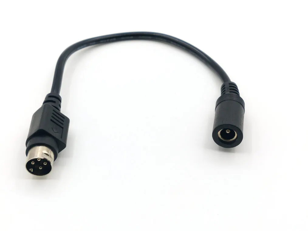 1 sztuk DC kobiet 5.5*2.1mm na męski 4 Pin kabel zasilający dla SATO TG-5011-19V-ES zaledwie 4-Pin kabel do telewizora LCD VCR kabel zasilający