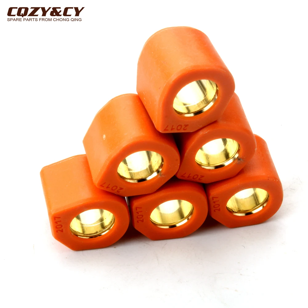 6PC Racing Roller Set Weight 20x17mm 9g 11g 13g 15g For Gilera Runner FX Fxr 180 1997-2002 Scooter