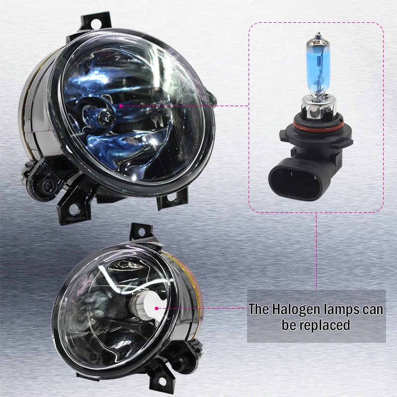 Cawanerl Car Fog Light 100W 9006 HB4 Halogen Bulb DRL 12V For Volkswagen Polo Vento Sedan Saloon 2011 2012 2013 2014 2015 2016