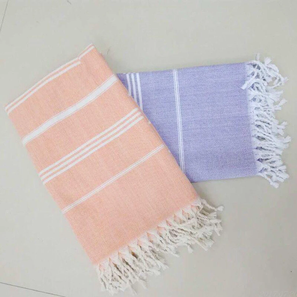 Cotton Fouta Turkish Towel Beach Spa Bath Towel Pestemal 180x100cm