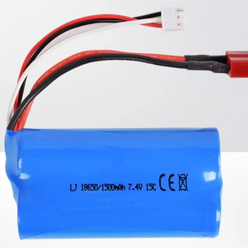 104009 1:10 4WD All-Terrain Off-Road Remote Control Car Parts 7.4V 1500MAH Battery 3-In-1 Line For 104009 RC Buggy Accessories