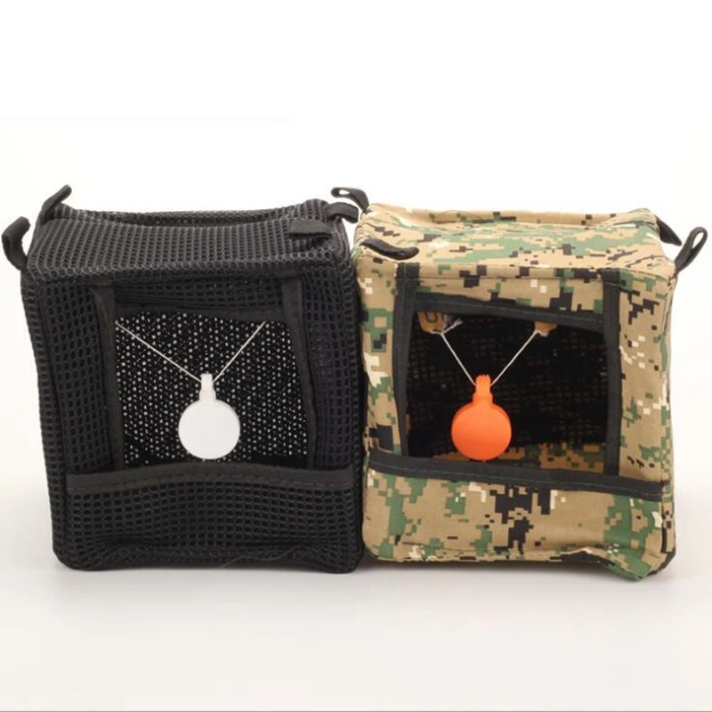 15x15cm MINI Sling Shots Foldable Target Box Tactical Shooting Ammo Case Slingshots Silencer for Hunting Shooting Traning